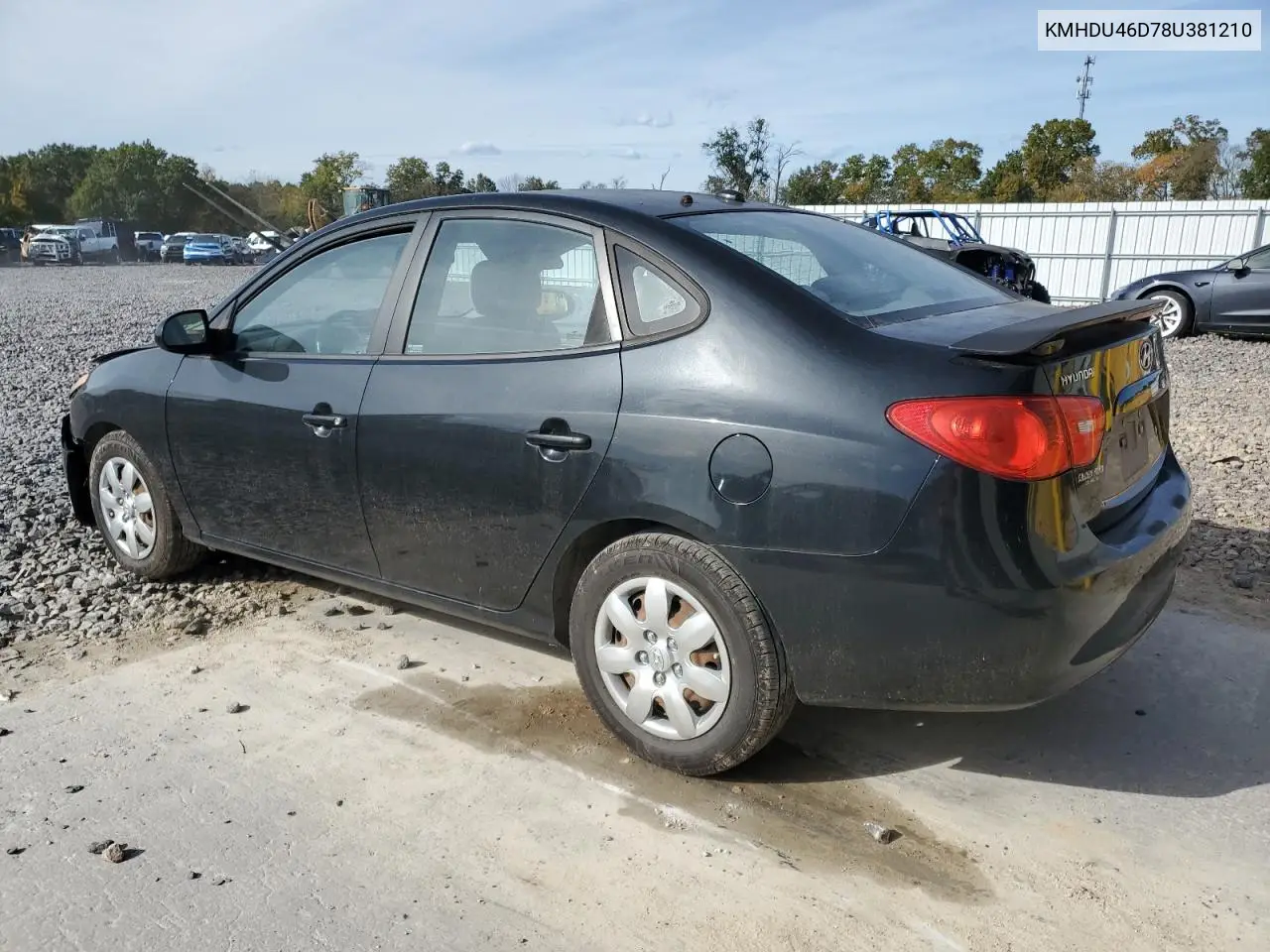 KMHDU46D78U381210 2008 Hyundai Elantra Gls