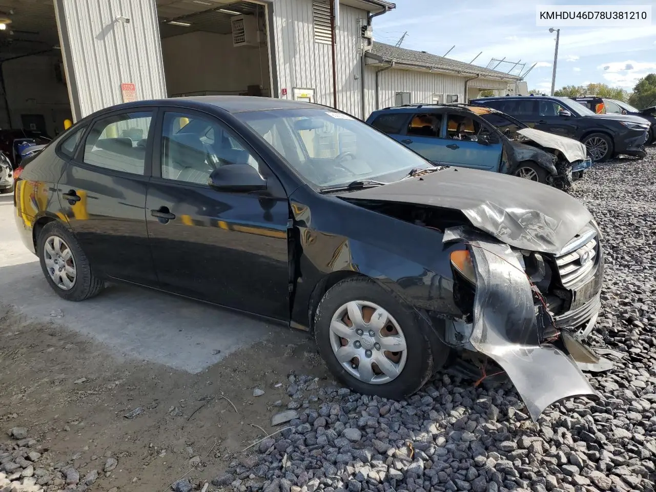 KMHDU46D78U381210 2008 Hyundai Elantra Gls