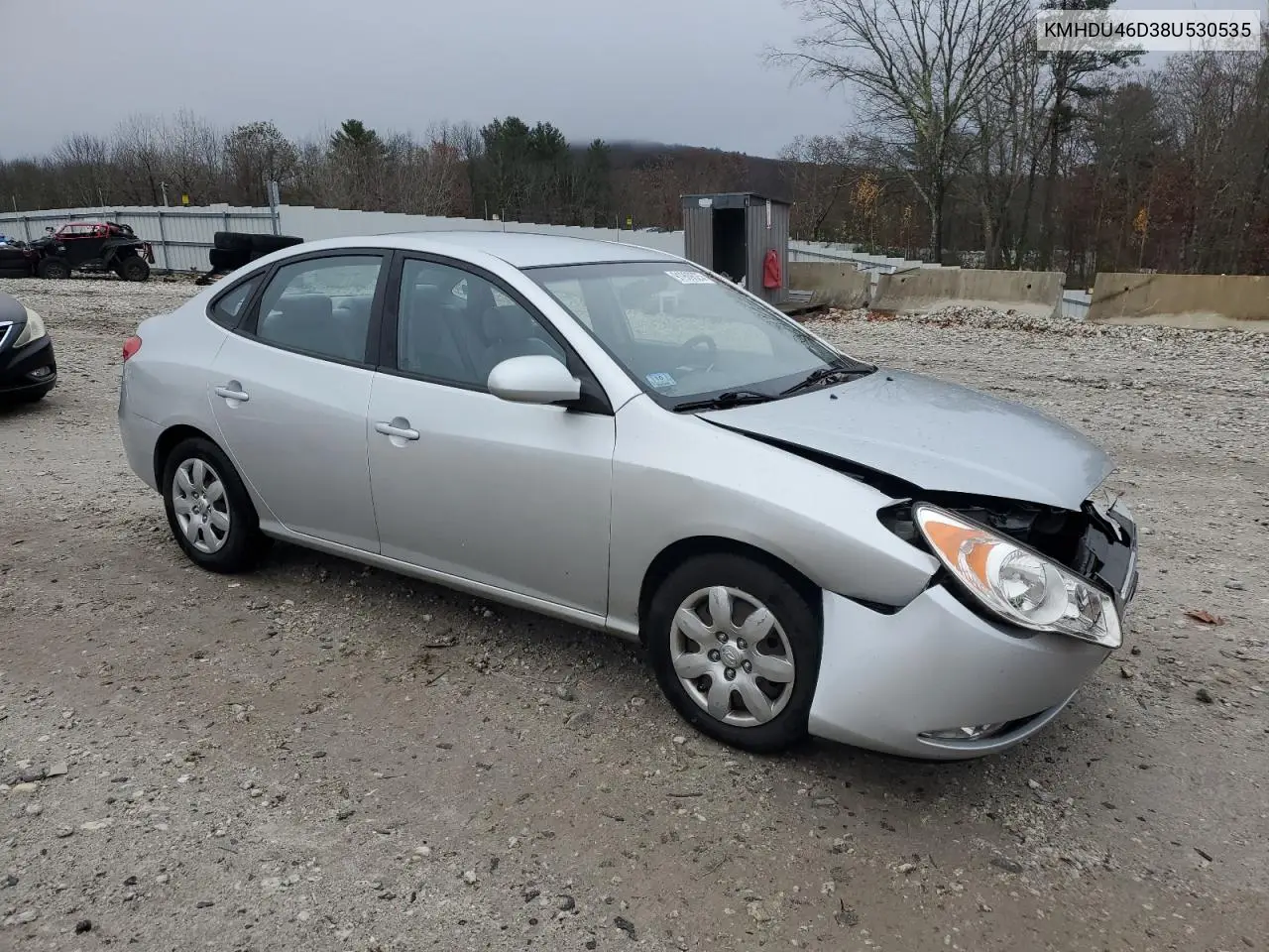 KMHDU46D38U530535 2008 Hyundai Elantra Gls