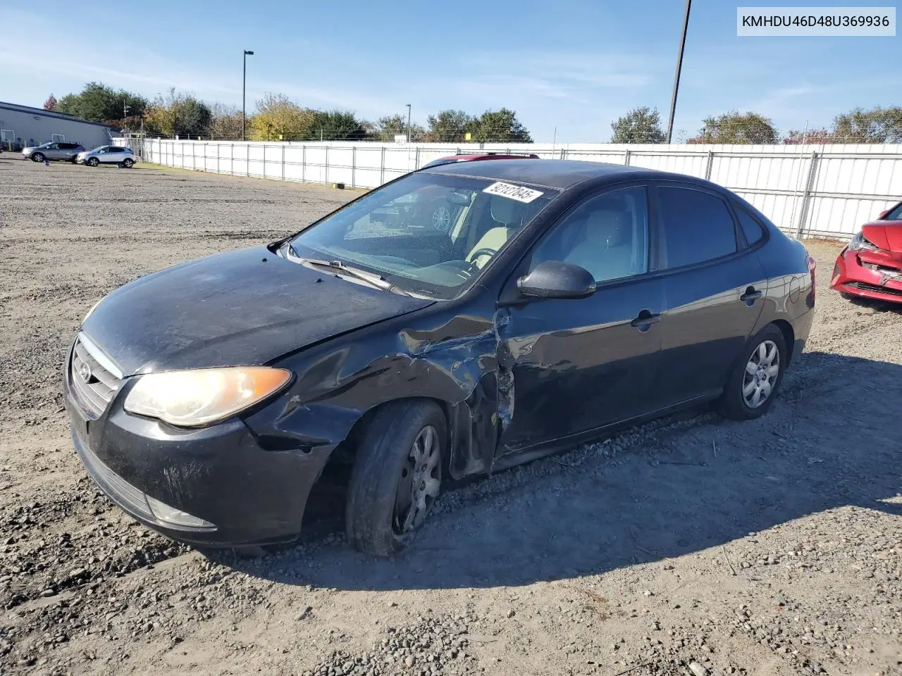 KMHDU46D48U369936 2008 Hyundai Elantra Gls