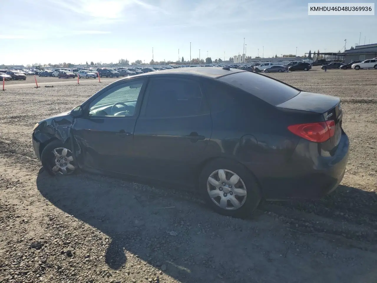KMHDU46D48U369936 2008 Hyundai Elantra Gls