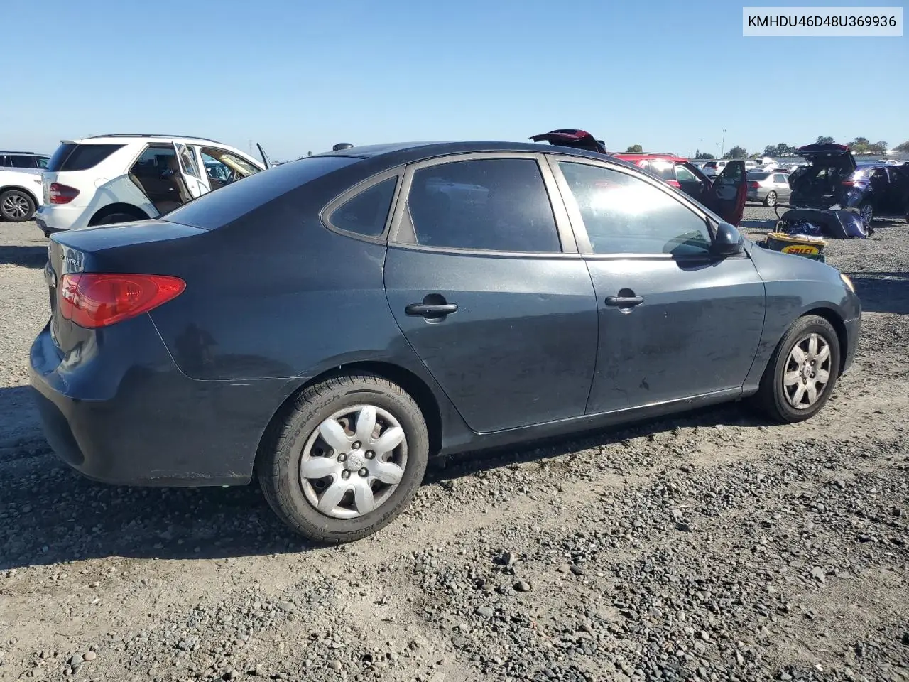 KMHDU46D48U369936 2008 Hyundai Elantra Gls