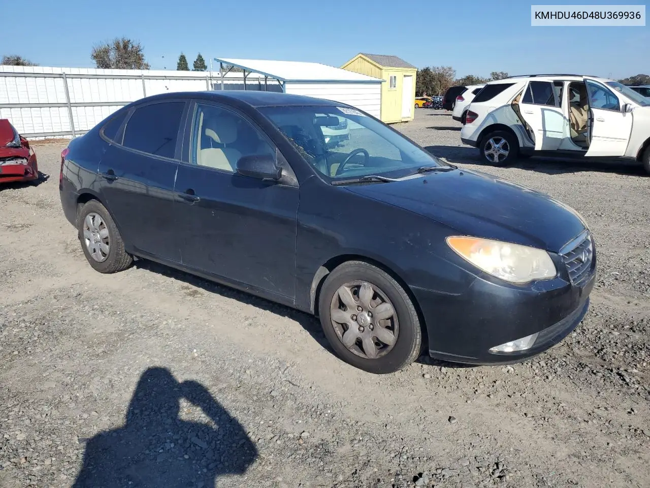 KMHDU46D48U369936 2008 Hyundai Elantra Gls
