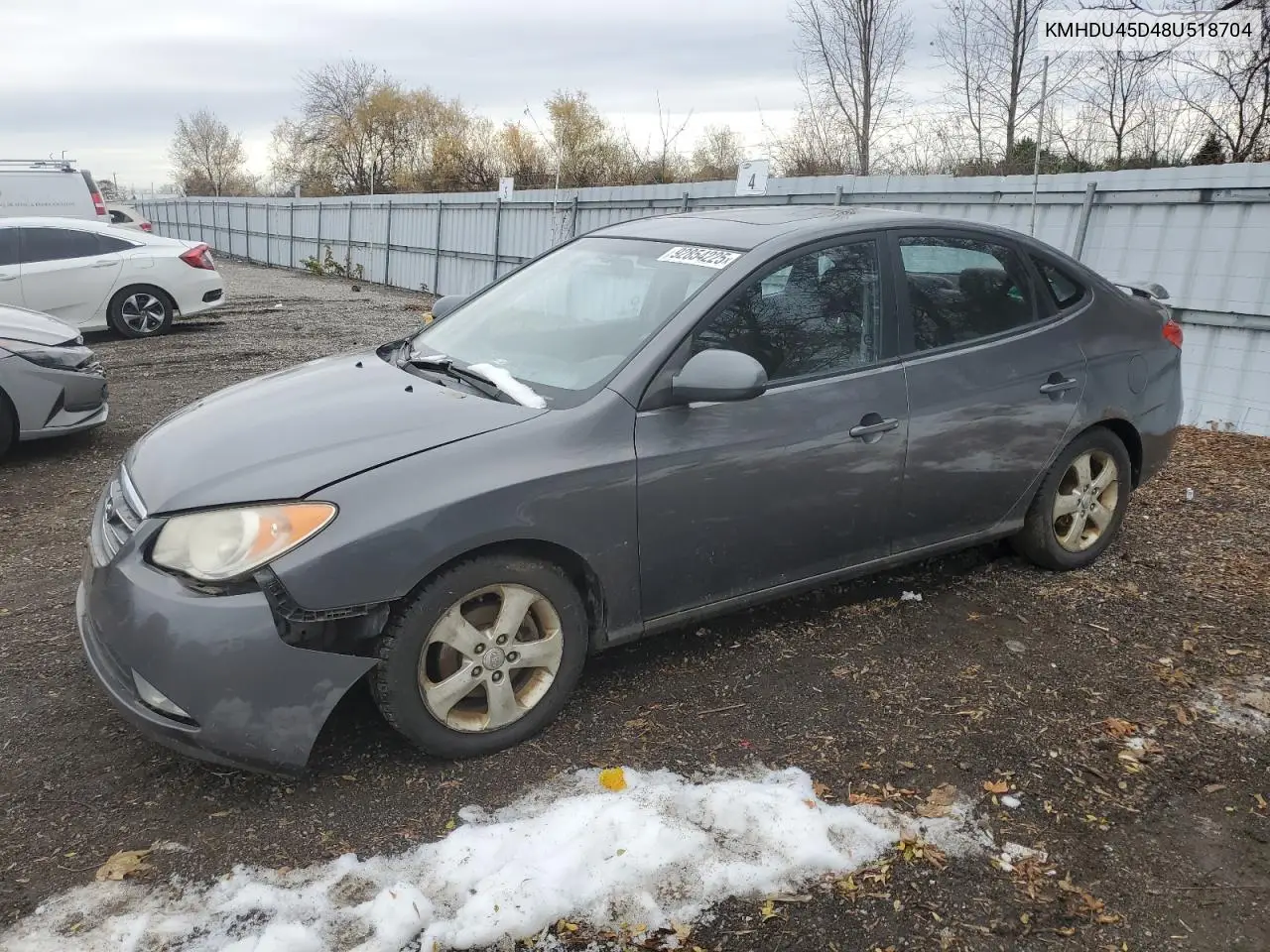KMHDU45D48U518704 2008 Hyundai Elantra Gl