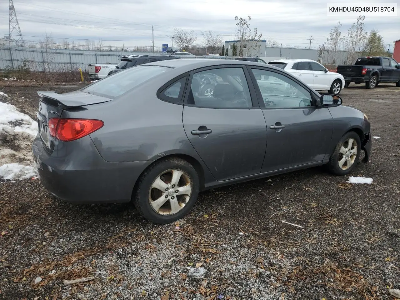 KMHDU45D48U518704 2008 Hyundai Elantra Gl