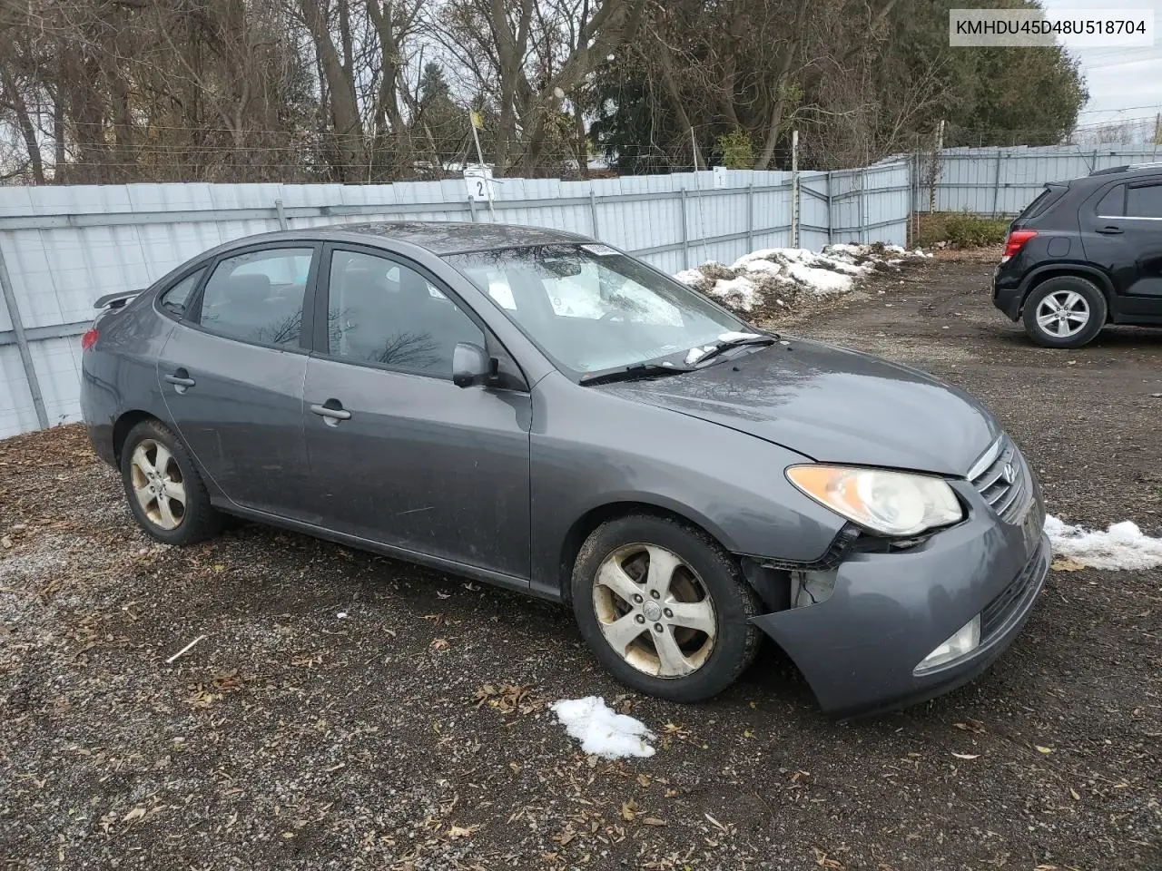 KMHDU45D48U518704 2008 Hyundai Elantra Gl