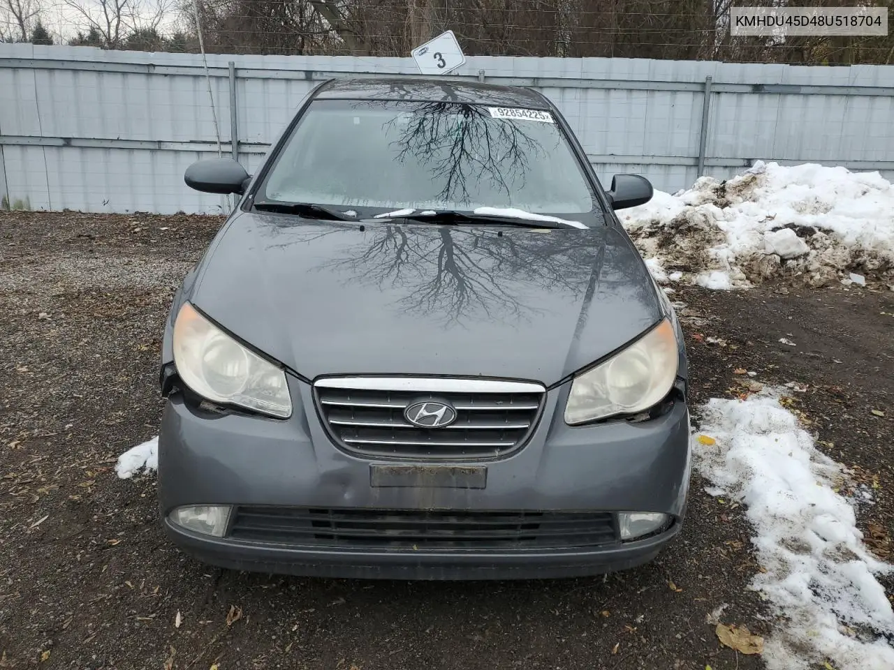 KMHDU45D48U518704 2008 Hyundai Elantra Gl