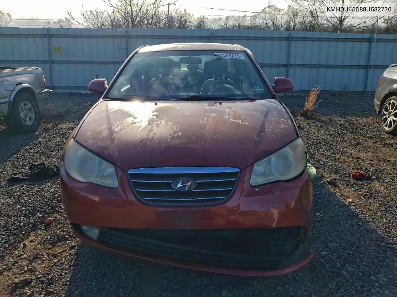 KMHDU46D88U582730 2008 Hyundai Elantra Gls
