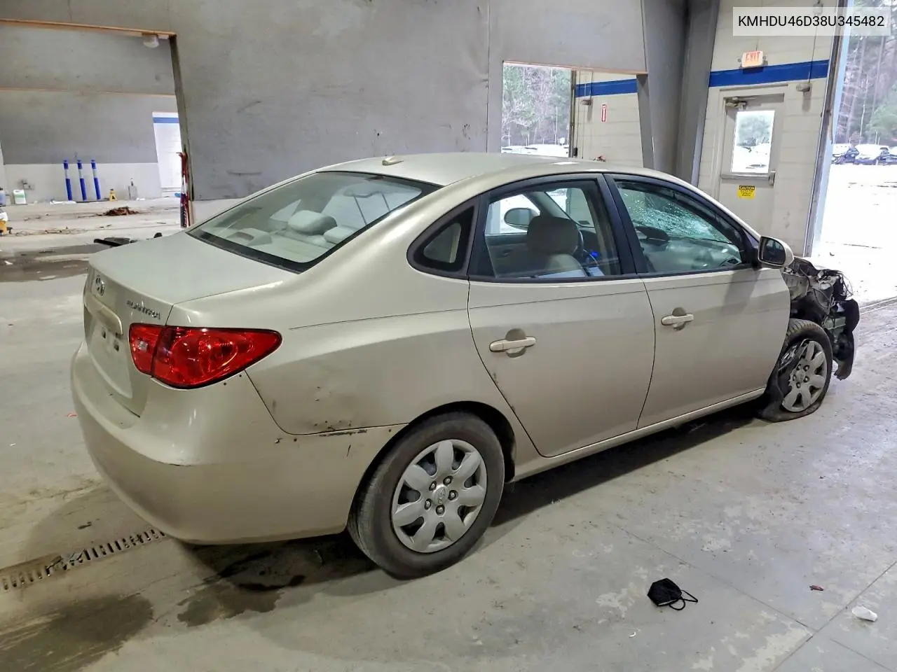 KMHDU46D38U345482 2008 Hyundai Elantra Gls