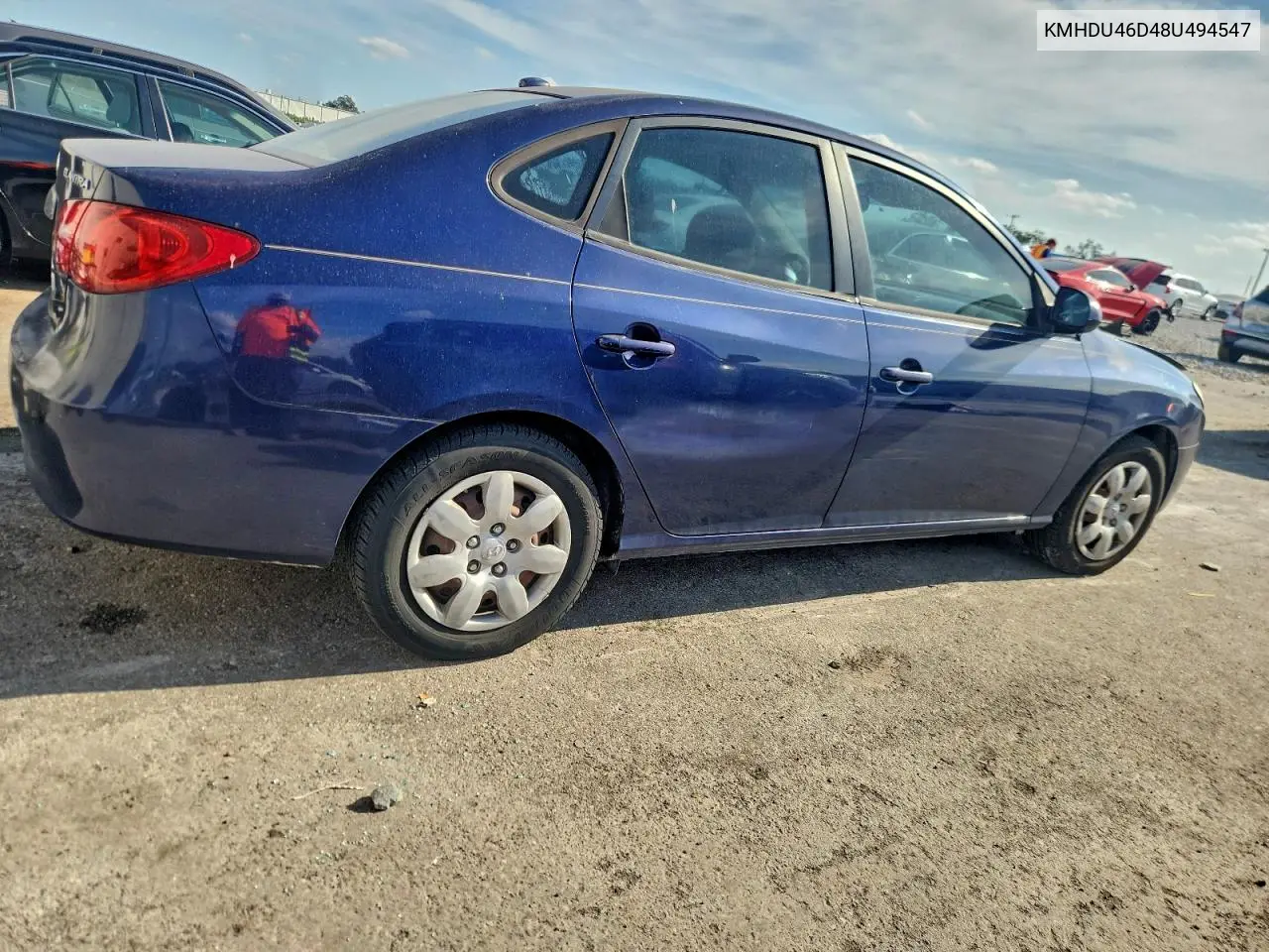 KMHDU46D48U494547 2008 Hyundai Elantra Gls