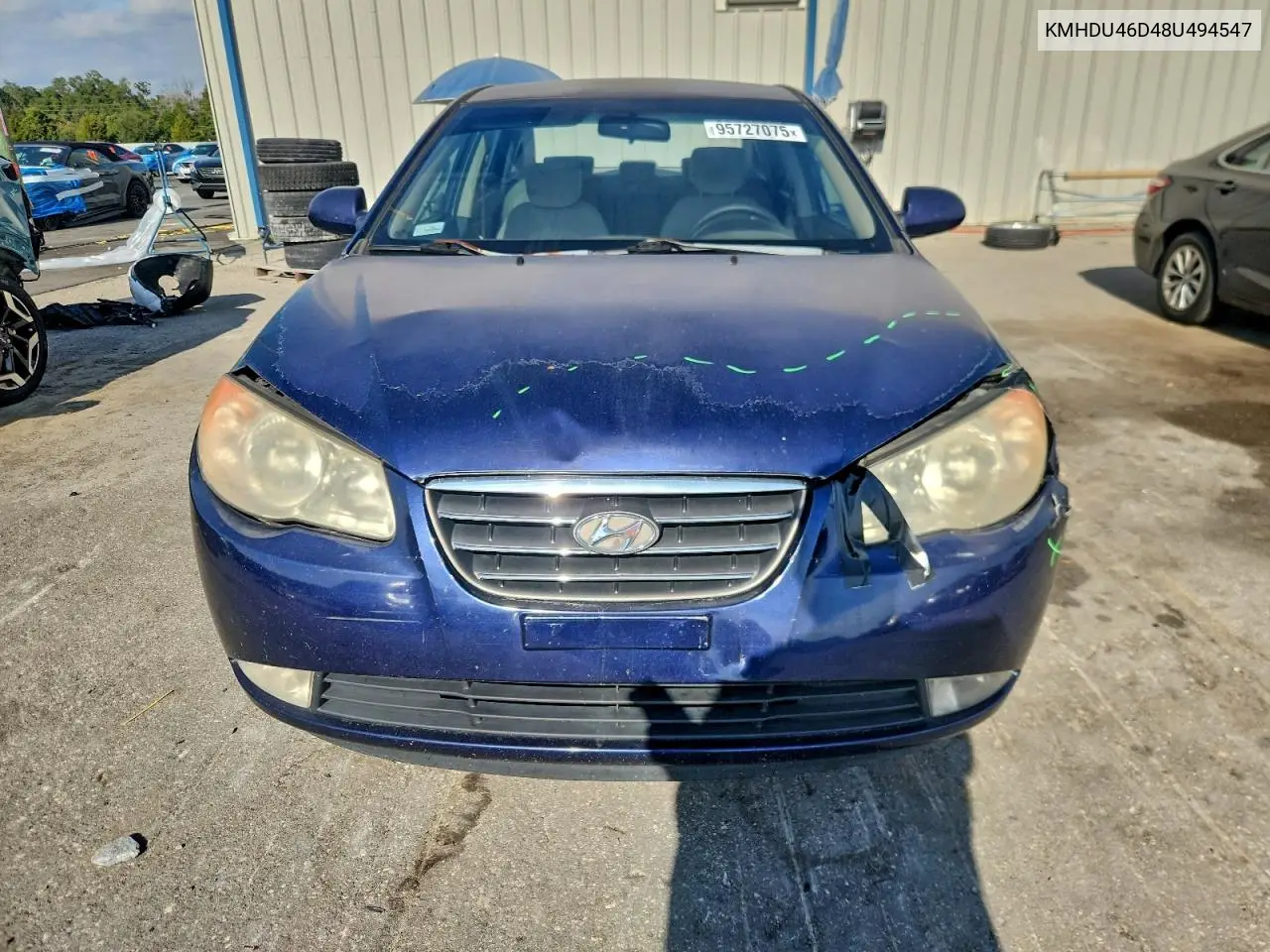 KMHDU46D48U494547 2008 Hyundai Elantra Gls