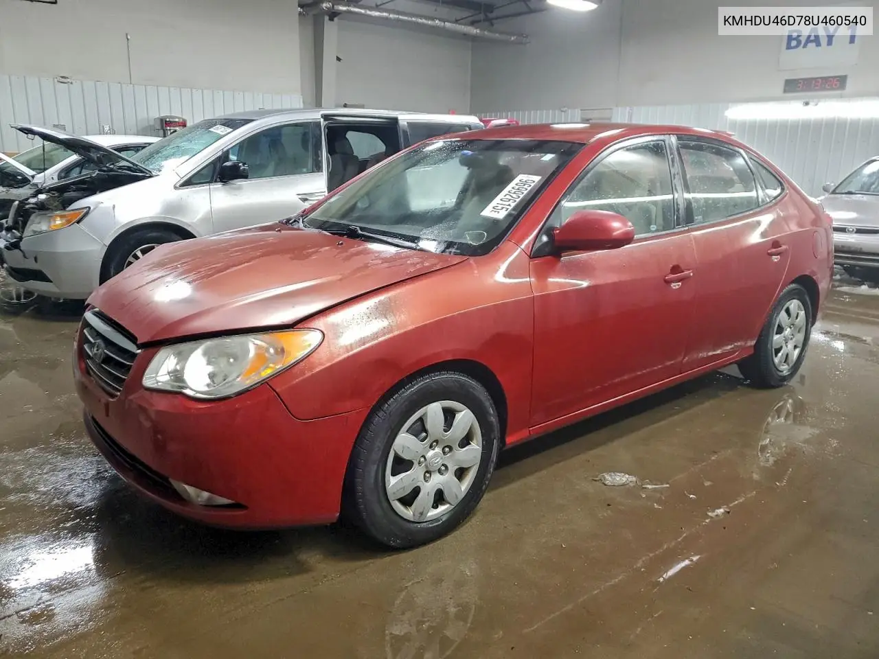 KMHDU46D78U460540 2008 Hyundai Elantra Gls