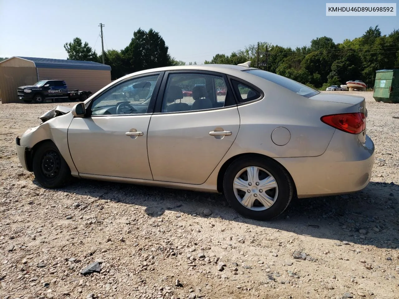 2009 Hyundai Elantra Gls VIN: KMHDU46D89U698592 Lot: 68240604