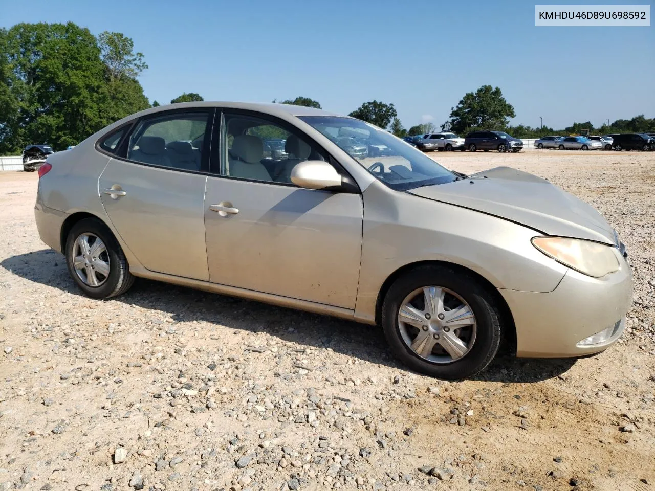 2009 Hyundai Elantra Gls VIN: KMHDU46D89U698592 Lot: 68240604