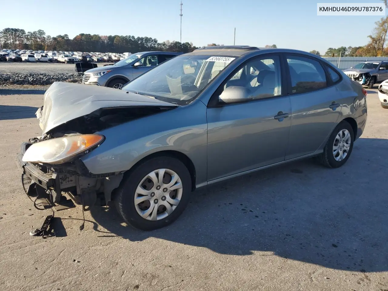 KMHDU46D99U787376 2009 Hyundai Elantra Gls