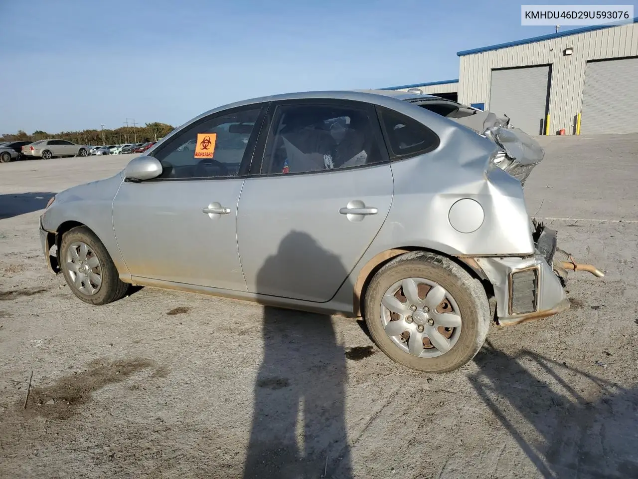 KMHDU46D29U593076 2009 Hyundai Elantra Gls