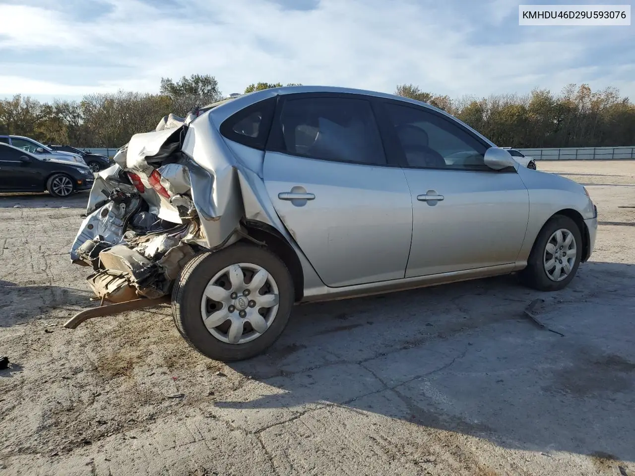 KMHDU46D29U593076 2009 Hyundai Elantra Gls