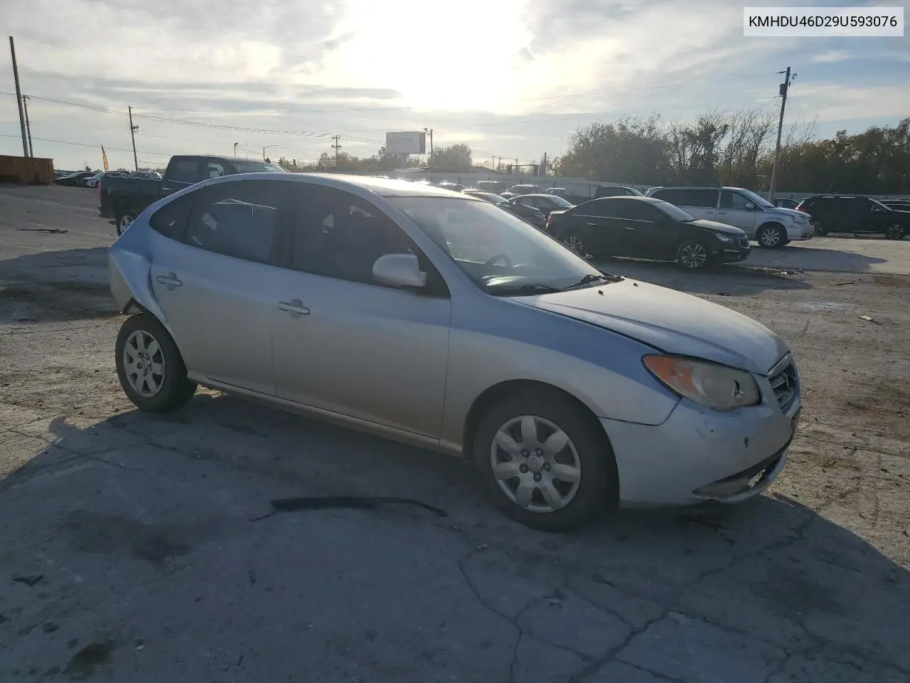 KMHDU46D29U593076 2009 Hyundai Elantra Gls