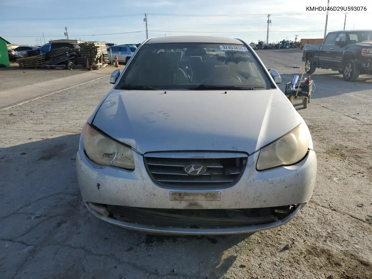 KMHDU46D29U593076 2009 Hyundai Elantra Gls