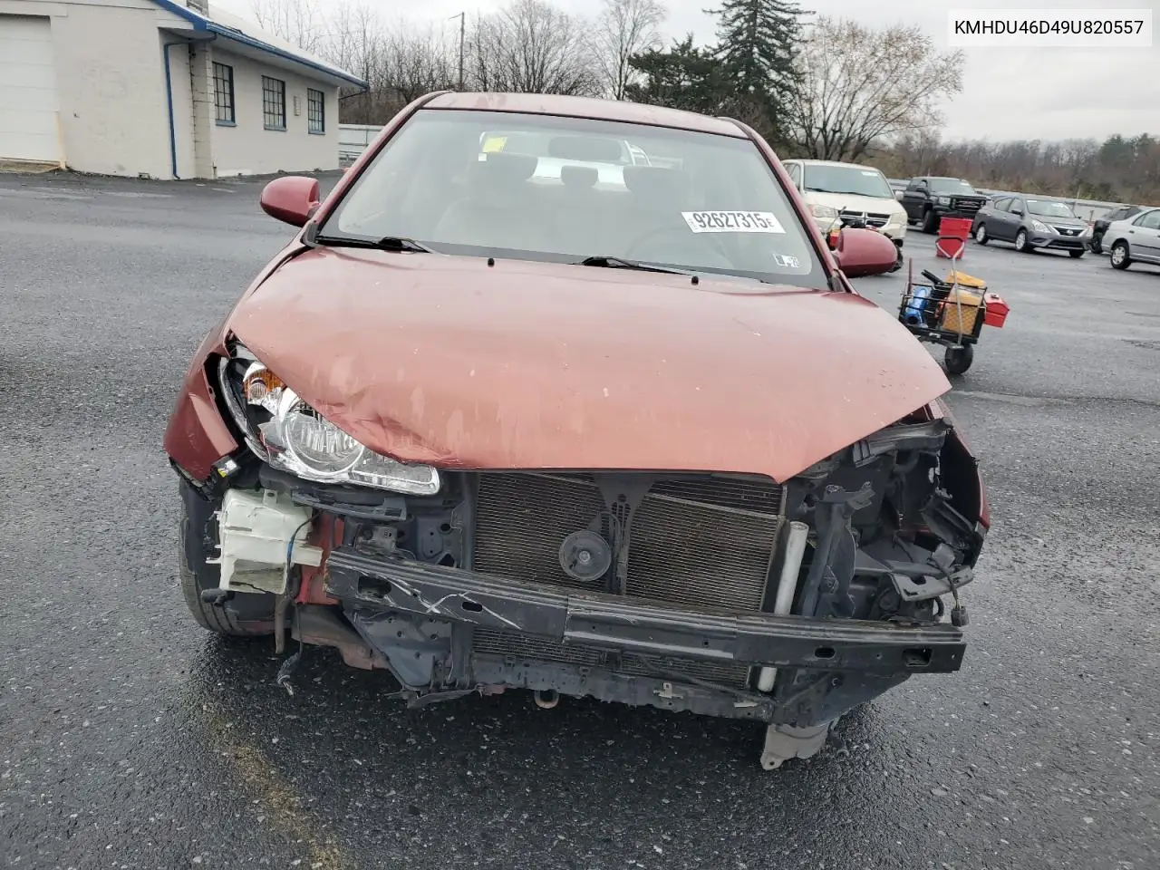 KMHDU46D49U820557 2009 Hyundai Elantra Gls
