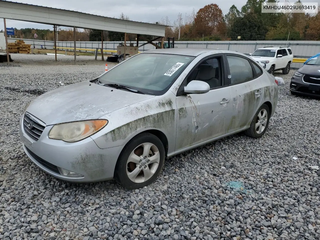KMHDU46D29U693419 2009 Hyundai Elantra Gls