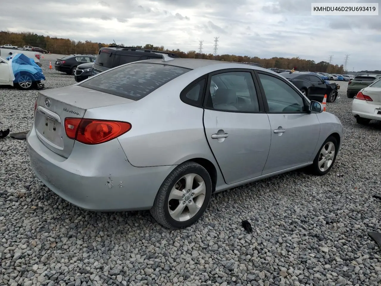 KMHDU46D29U693419 2009 Hyundai Elantra Gls