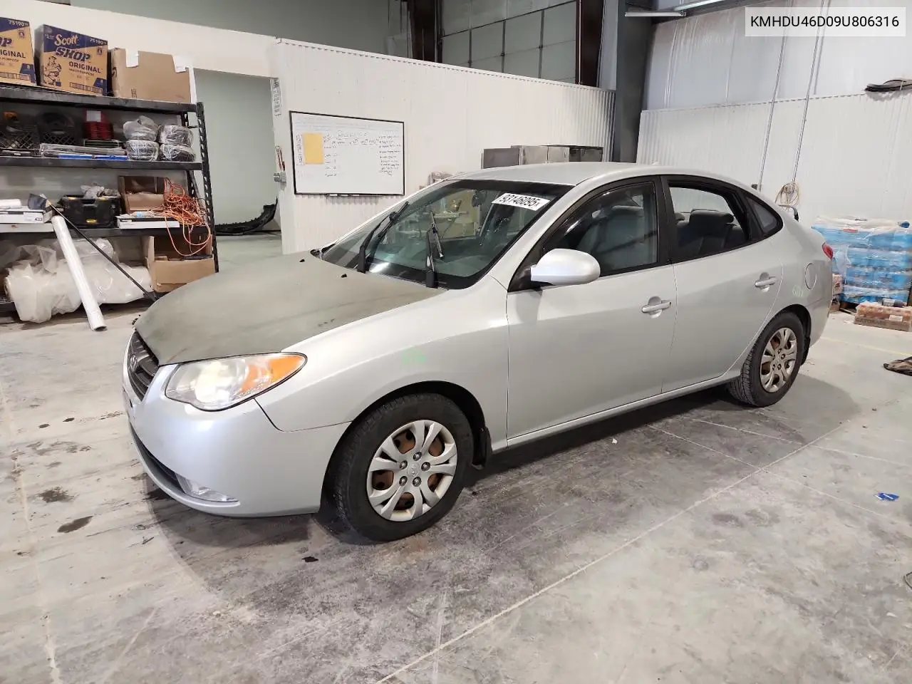 KMHDU46D09U806316 2009 Hyundai Elantra Gls