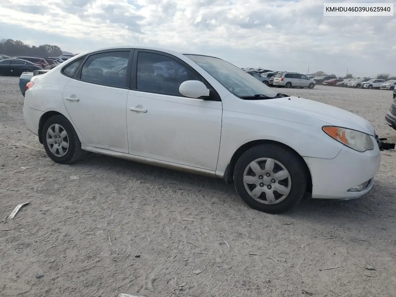 KMHDU46D39U625940 2009 Hyundai Elantra Gls