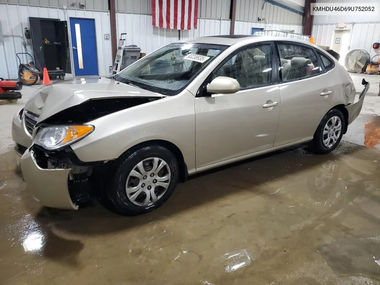 KMHDU46D69U752052 2009 Hyundai Elantra Gls