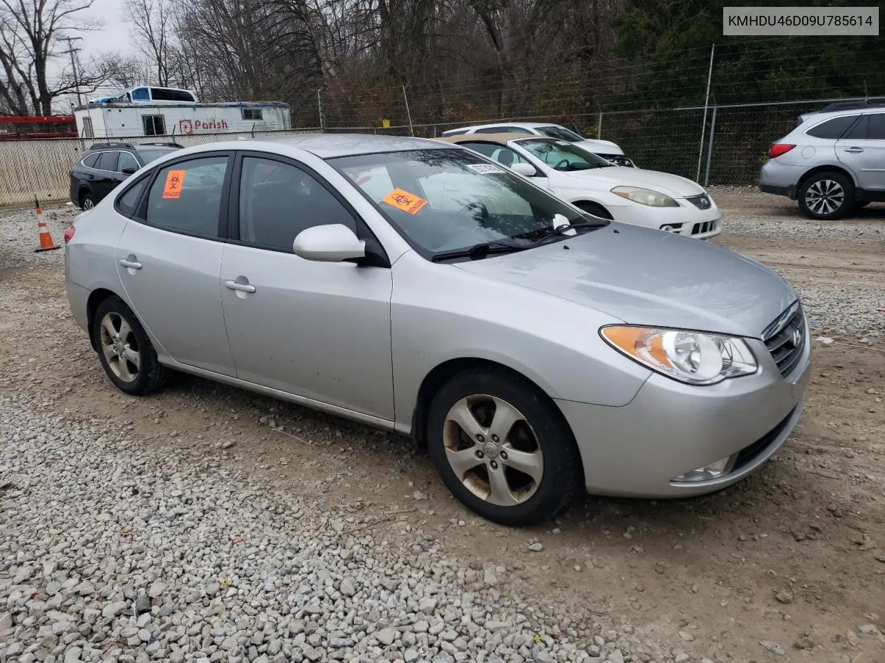 KMHDU46D09U785614 2009 Hyundai Elantra Gls