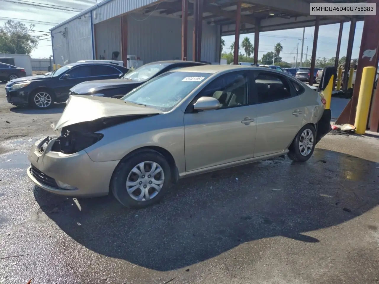 KMHDU46D49U758383 2009 Hyundai Elantra Gls