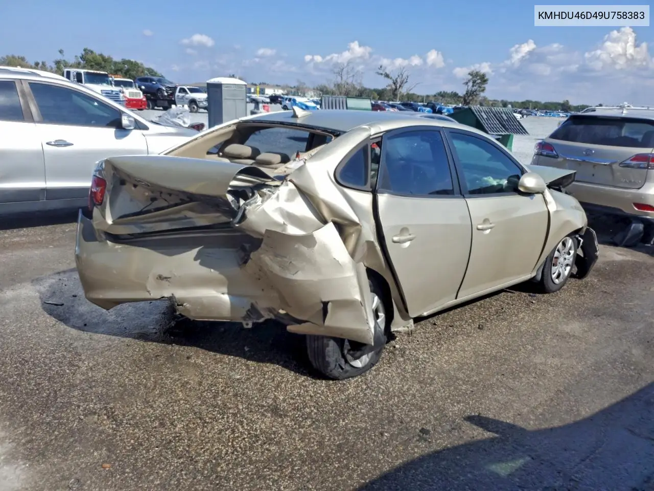 KMHDU46D49U758383 2009 Hyundai Elantra Gls