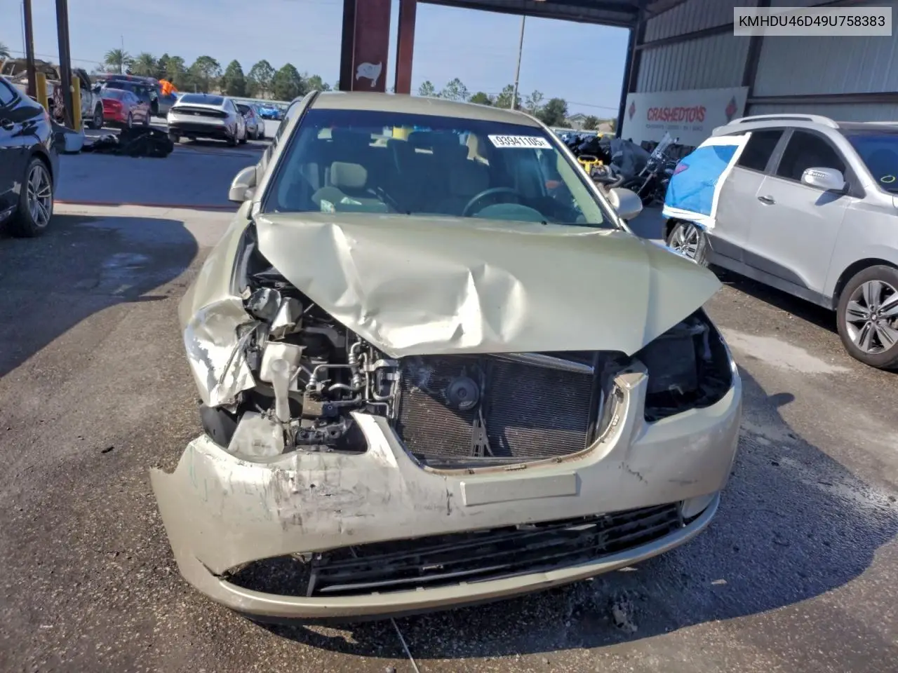 KMHDU46D49U758383 2009 Hyundai Elantra Gls