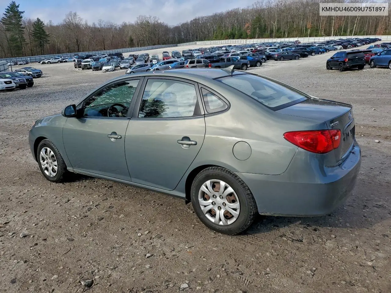 KMHDU46D09U751897 2009 Hyundai Elantra Gls