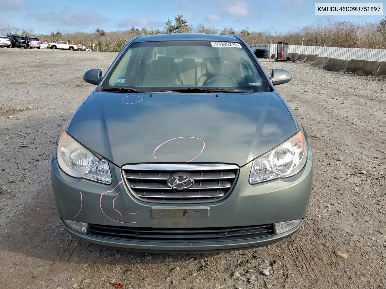 KMHDU46D09U751897 2009 Hyundai Elantra Gls