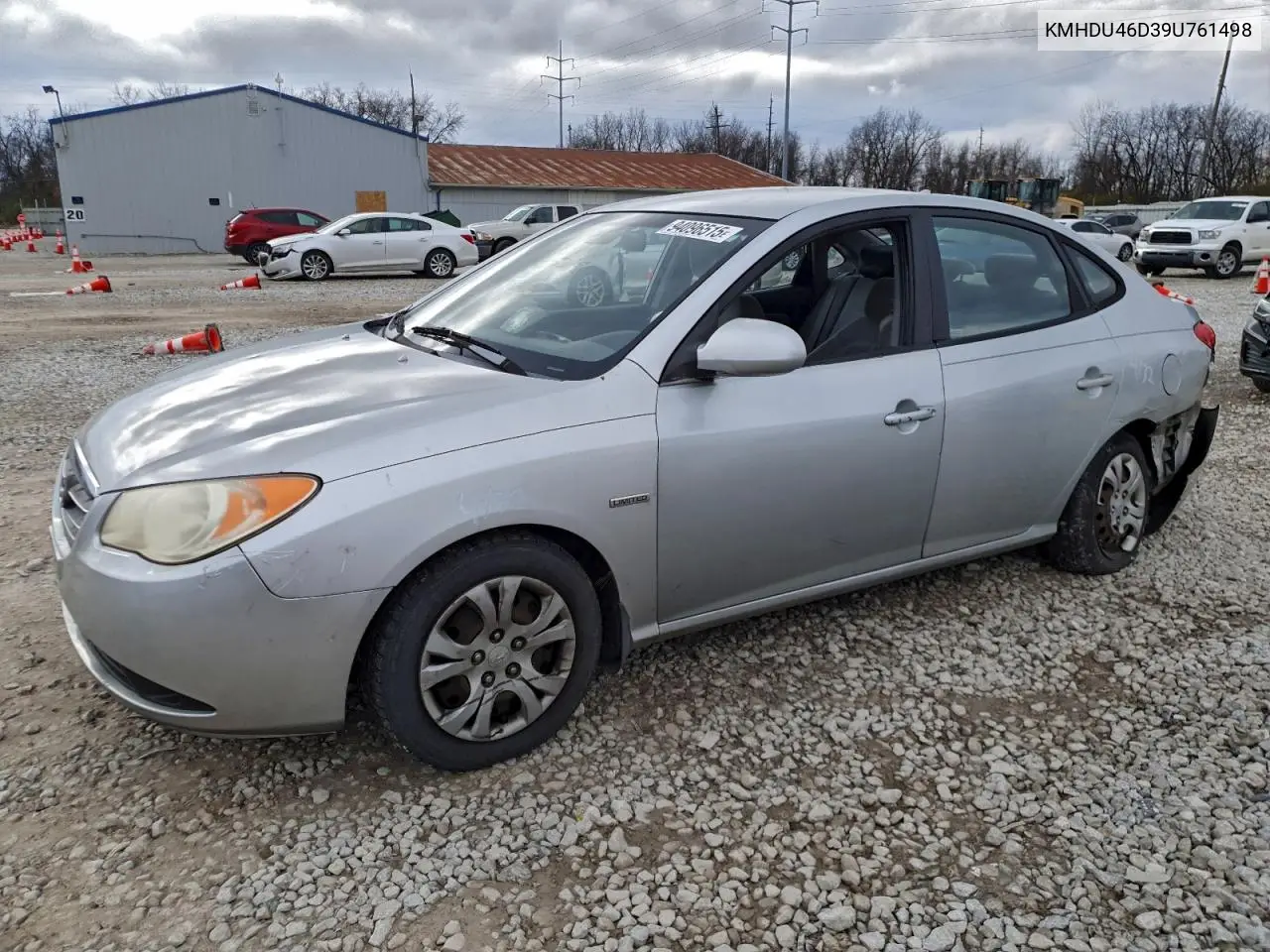 KMHDU46D39U761498 2009 Hyundai Elantra Gls