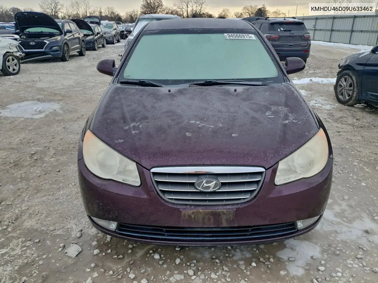 KMHDU46D09U633462 2009 Hyundai Elantra Gls
