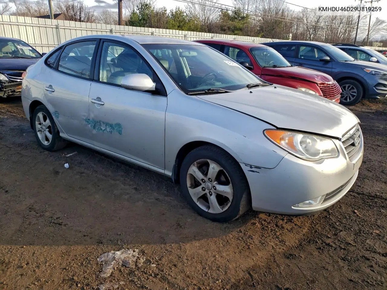 KMHDU46D29U819259 2009 Hyundai Elantra Gls