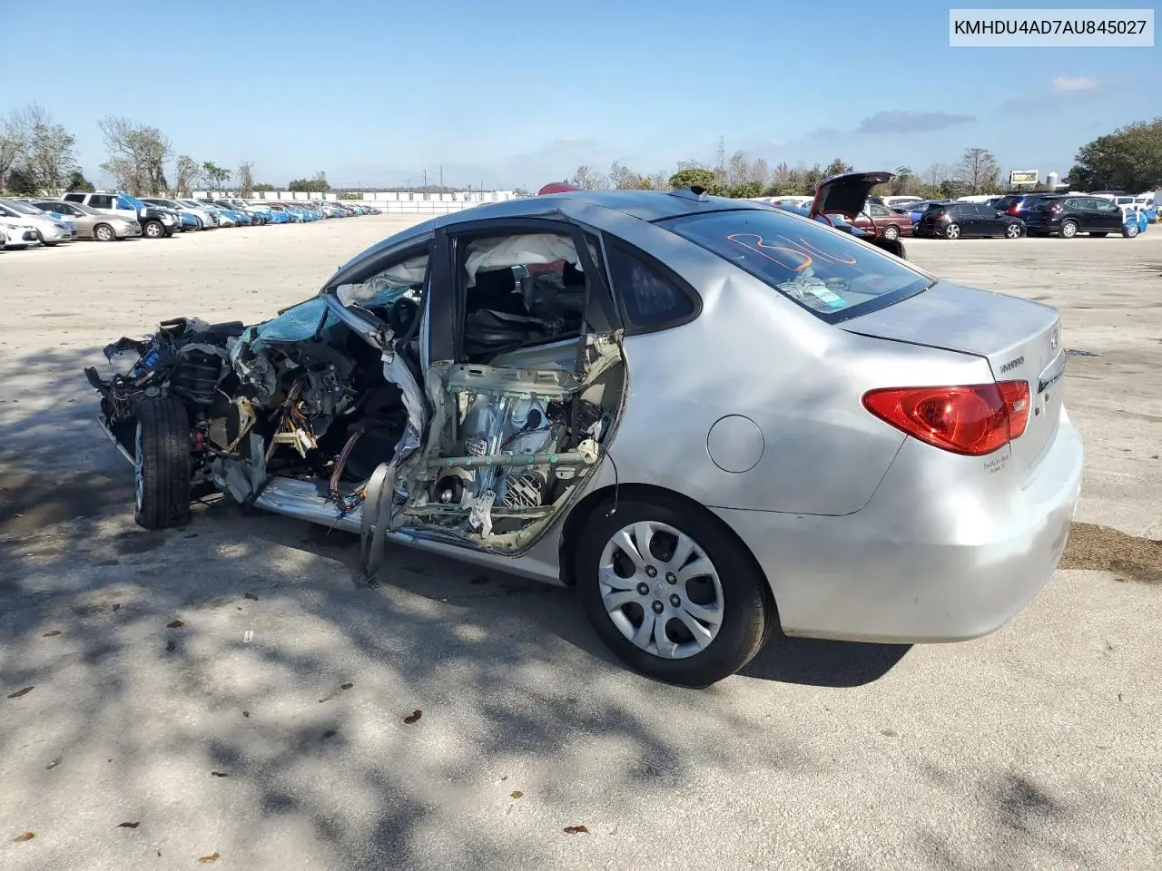 KMHDU4AD7AU845027 2010 Hyundai Elantra Blue