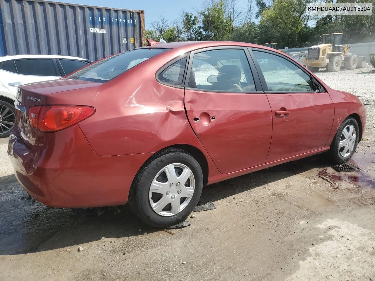 KMHDU4AD7AU915304 2010 Hyundai Elantra Blue