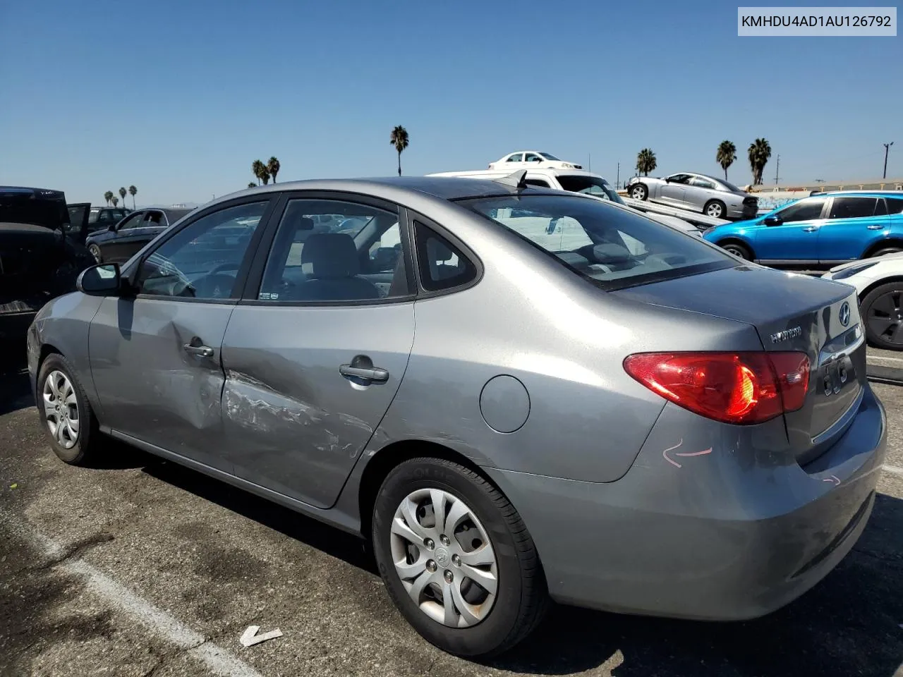 2010 Hyundai Elantra Blue VIN: KMHDU4AD1AU126792 Lot: 70630144