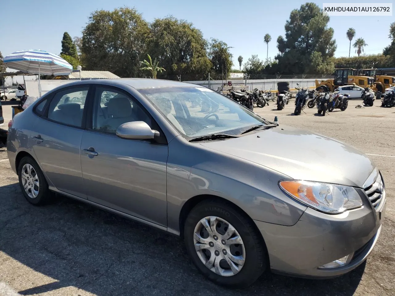 2010 Hyundai Elantra Blue VIN: KMHDU4AD1AU126792 Lot: 70630144