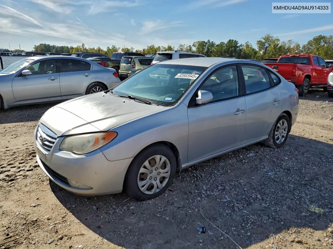 KMHDU4AD9AU914333 2010 Hyundai Elantra Blue