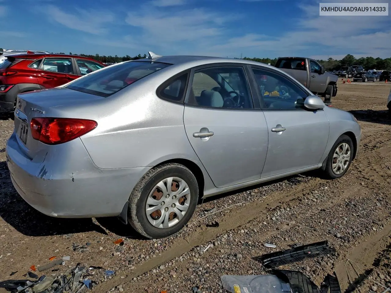 KMHDU4AD9AU914333 2010 Hyundai Elantra Blue