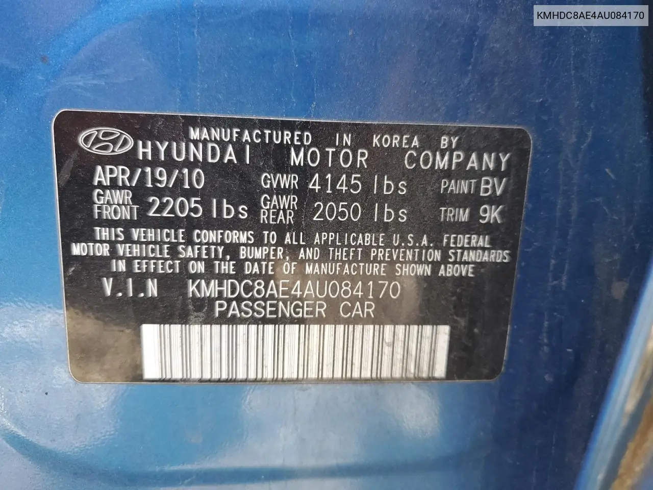 KMHDC8AE4AU084170 2010 Hyundai Elantra Touring Gls