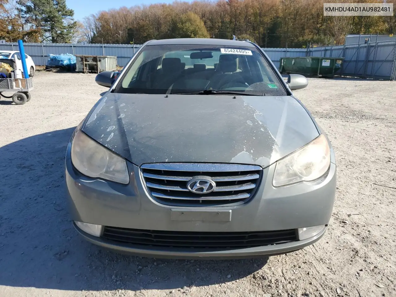 KMHDU4AD1AU982481 2010 Hyundai Elantra Blue