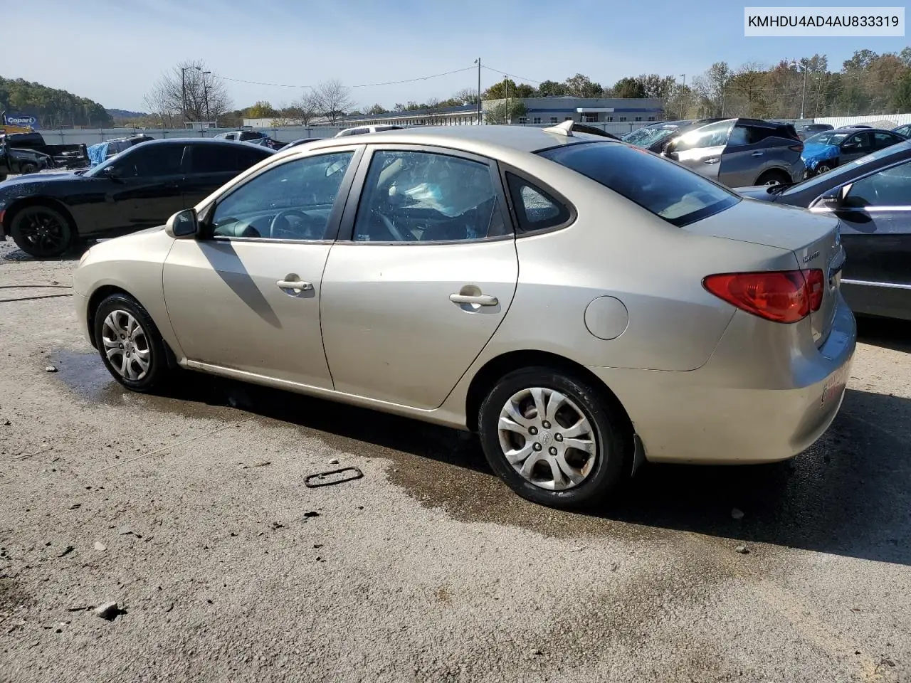 KMHDU4AD4AU833319 2010 Hyundai Elantra Blue