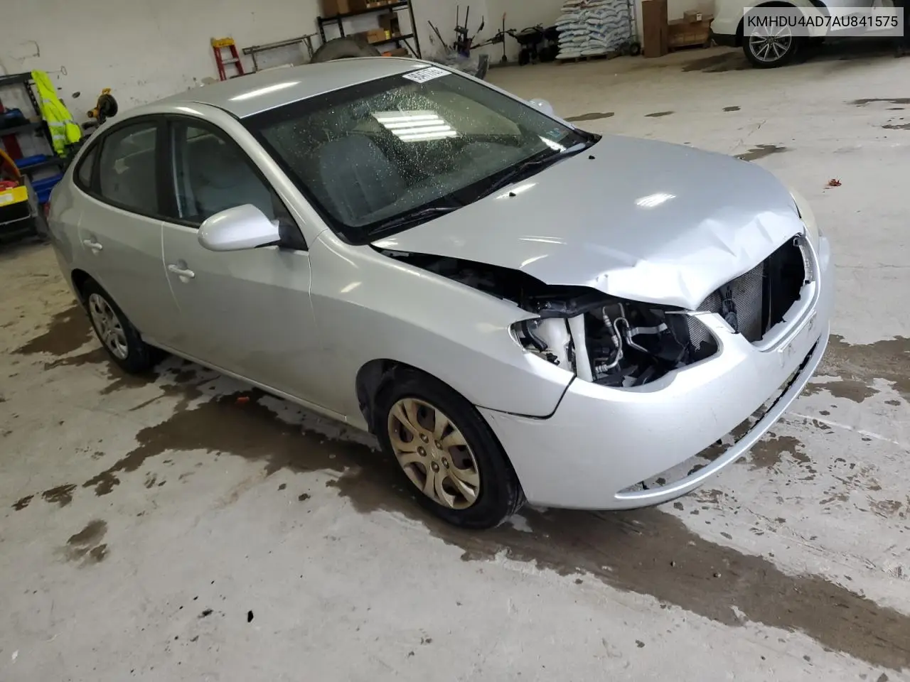 KMHDU4AD7AU841575 2010 Hyundai Elantra Blue