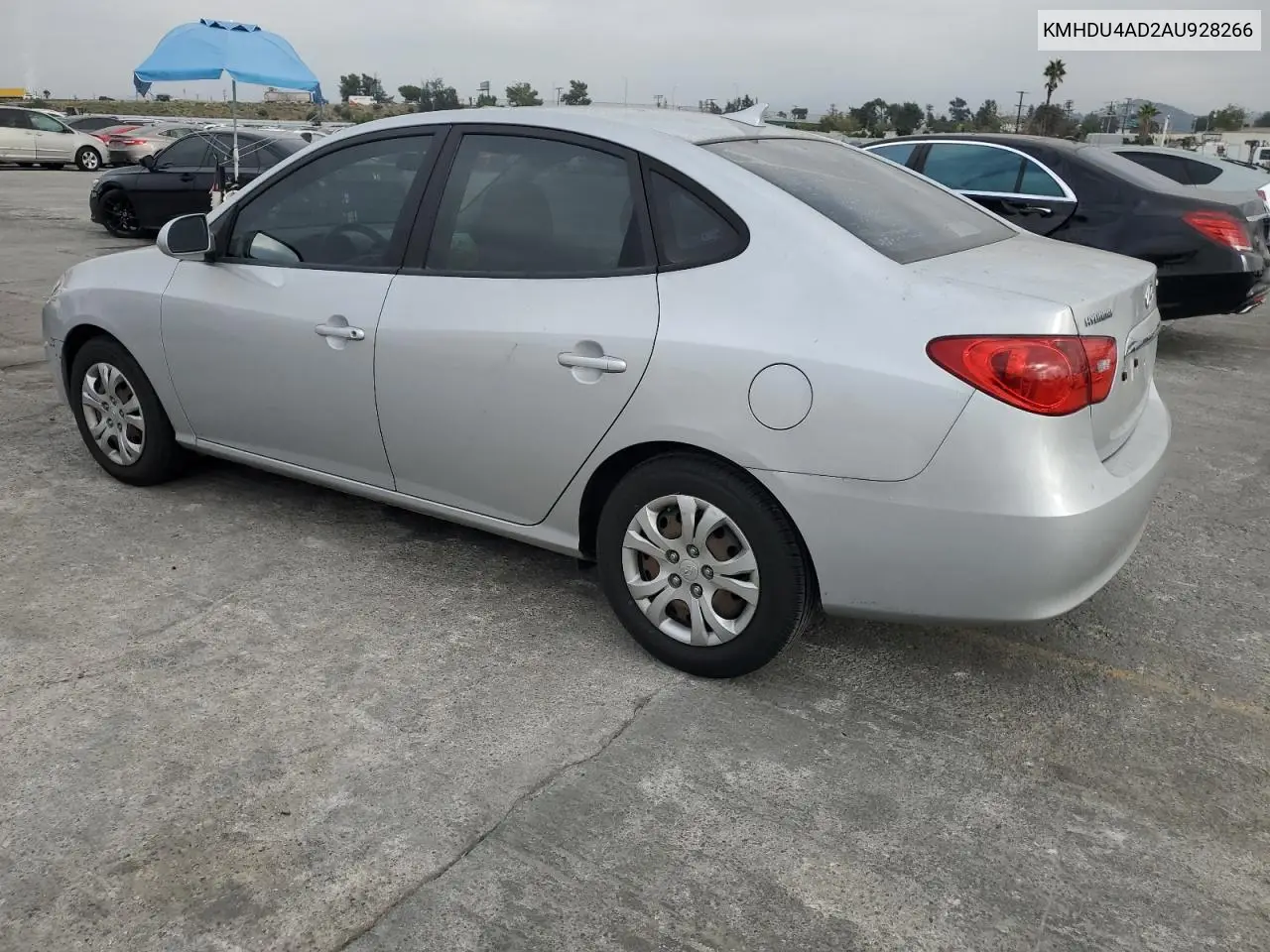 KMHDU4AD2AU928266 2010 Hyundai Elantra Blue