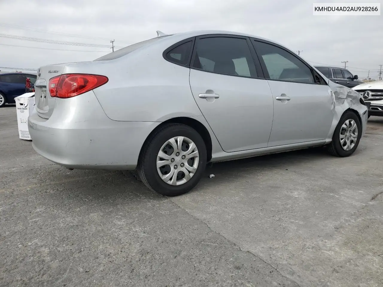 KMHDU4AD2AU928266 2010 Hyundai Elantra Blue